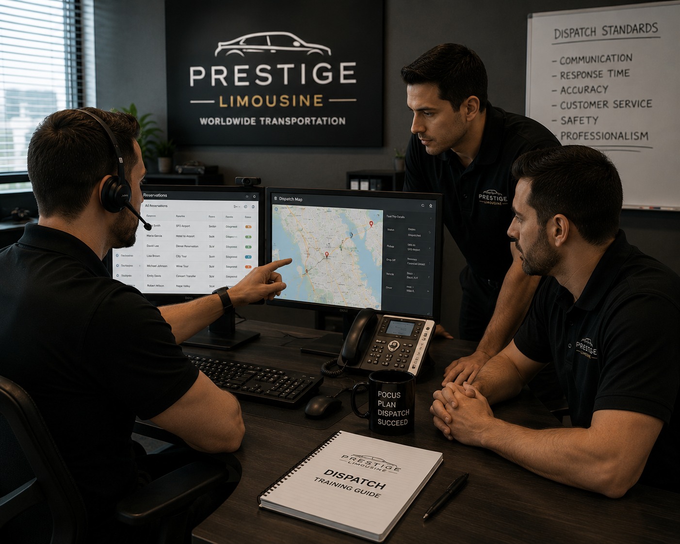 ADispatcher limo dispatcher training process for chauffeur companies