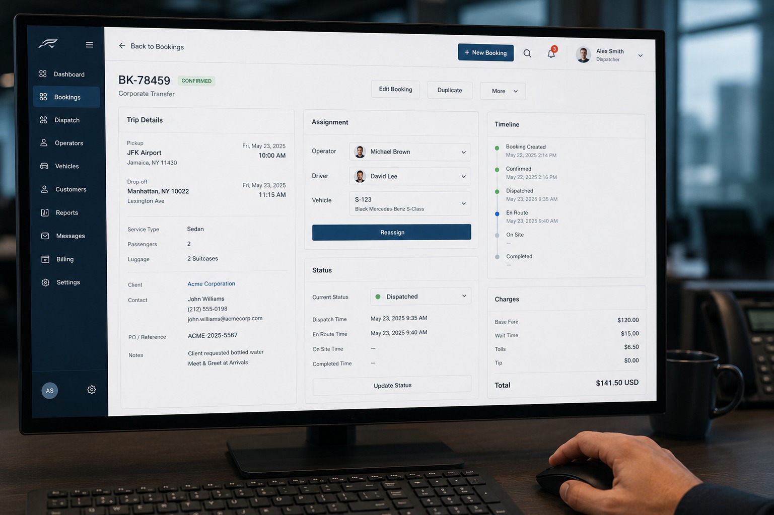 Limo dispatcher salary 2026 cost breakdown for US chauffeur companies